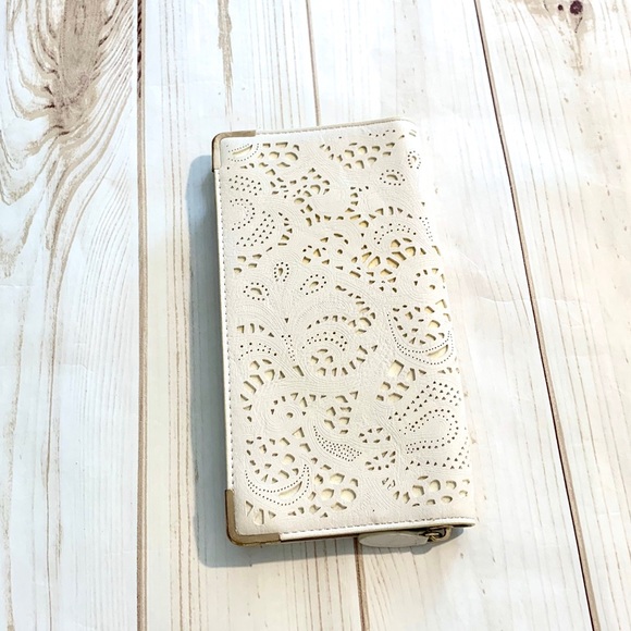 Aldo Handbags - ALDO - Ivory Eyelets Wallet !!